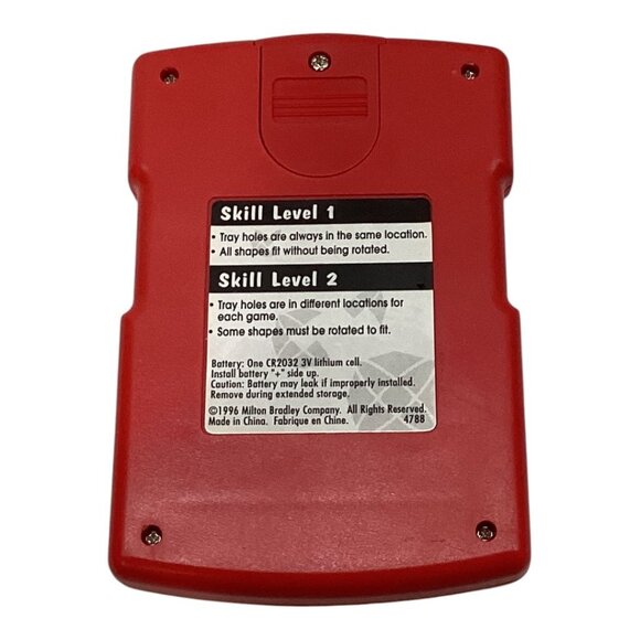 Vintage '96 Electronic Handheld Perfection Game By Milton Bradley Tested Working - Picture 2 of 3